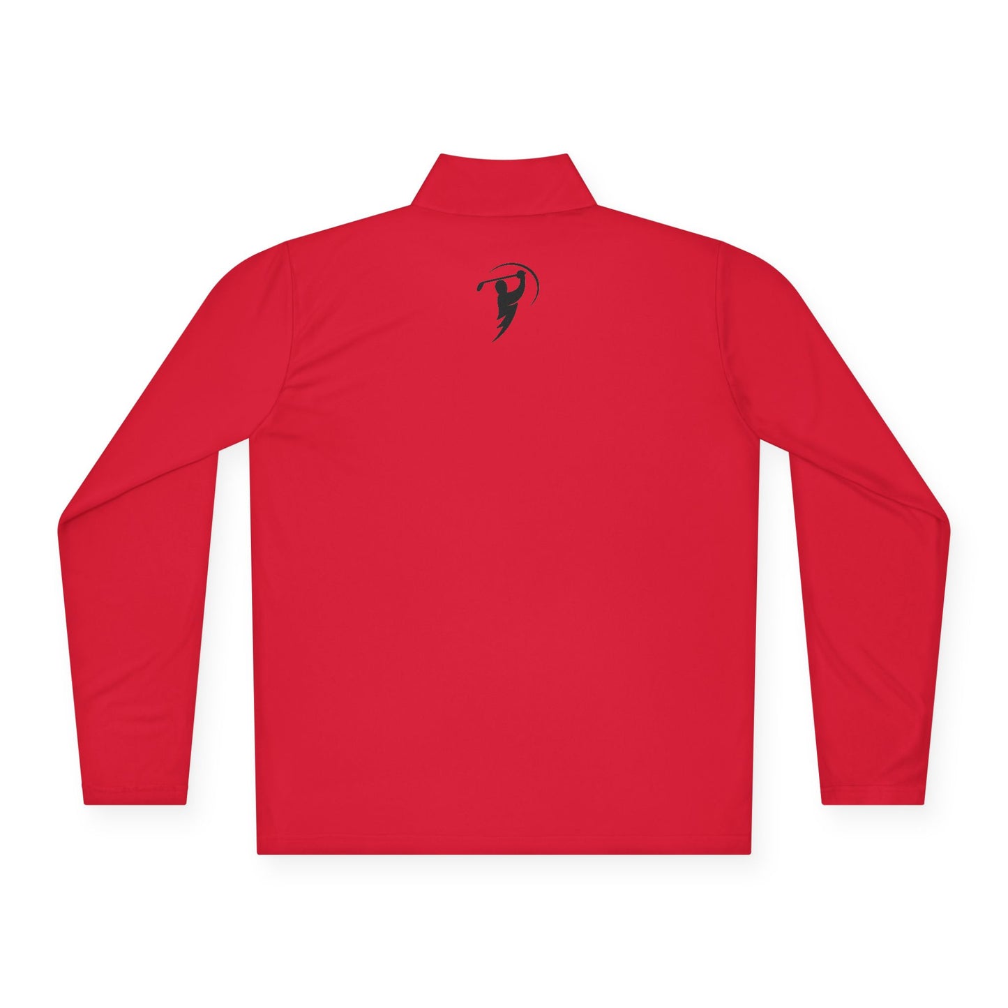 Monogram on 1/4-Zip (Black Logo) - Mens