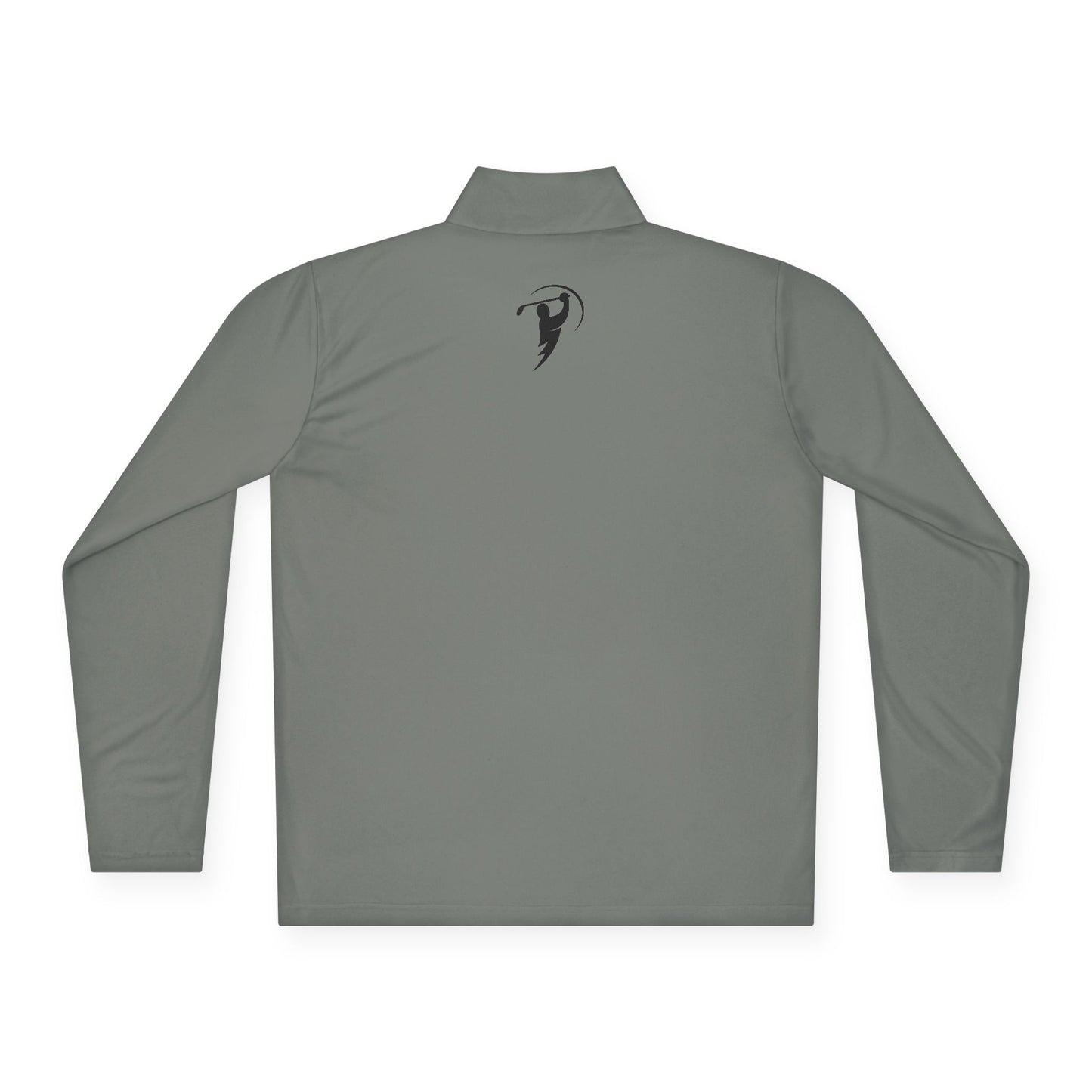 Monogram on  1/4-Zip (Black Logo) - Mens