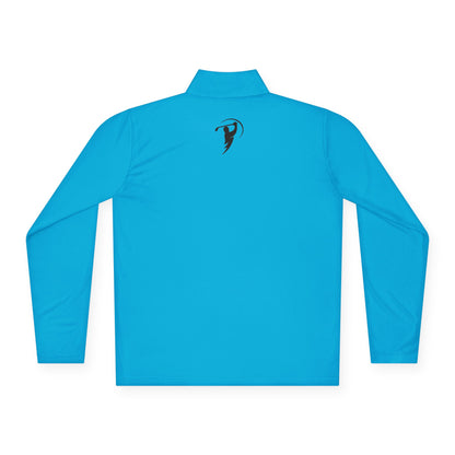 Monogram on  1/4-Zip (Black Logo) - Mens