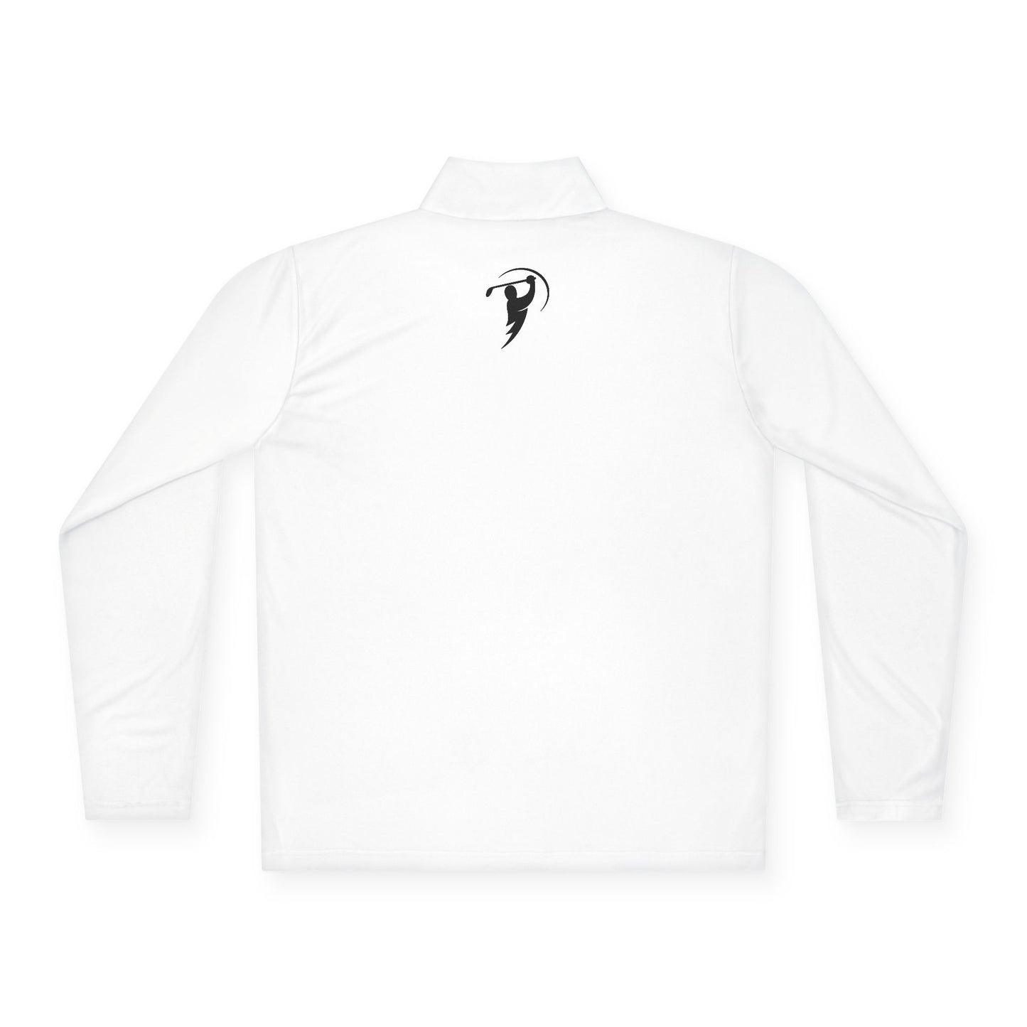 Monogram on  1/4-Zip (Black Logo) - Mens