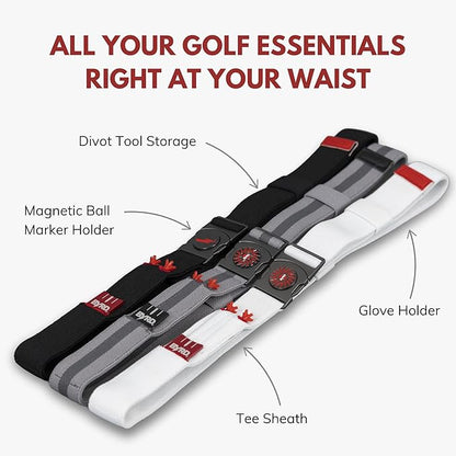 THE BYRD GOLF BELT - Gray Heron