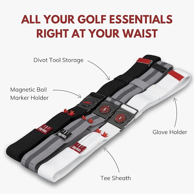 THE BYRD GOLF BELT - Black Crow