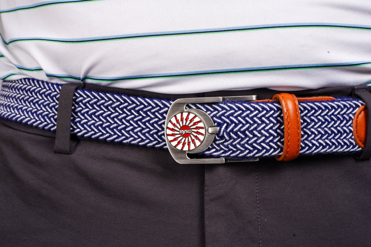 THE BRAIDED BYRD GOLF BELT - Mountain Bluebyrd