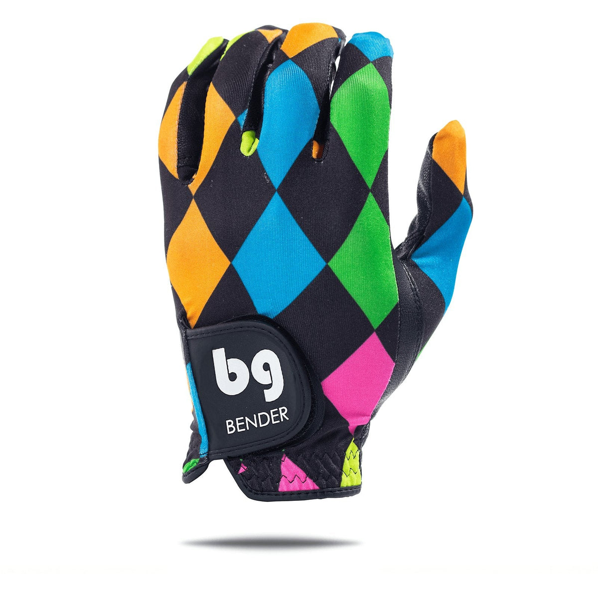 Argyle Spandex Golf Glove (Black)