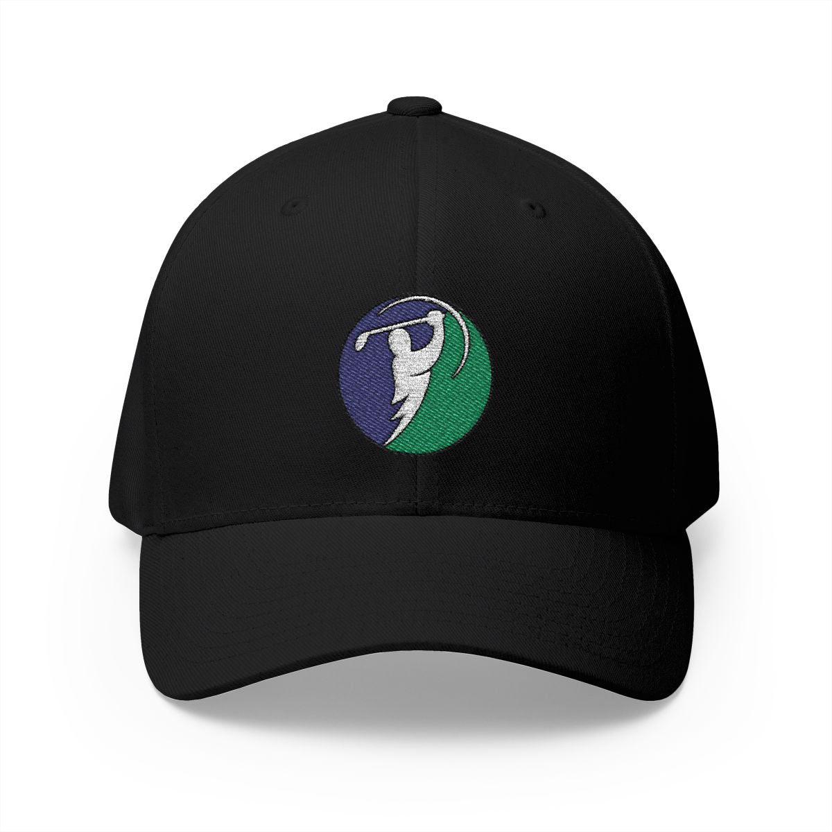 Charcoal & Teal logo on Black (front)