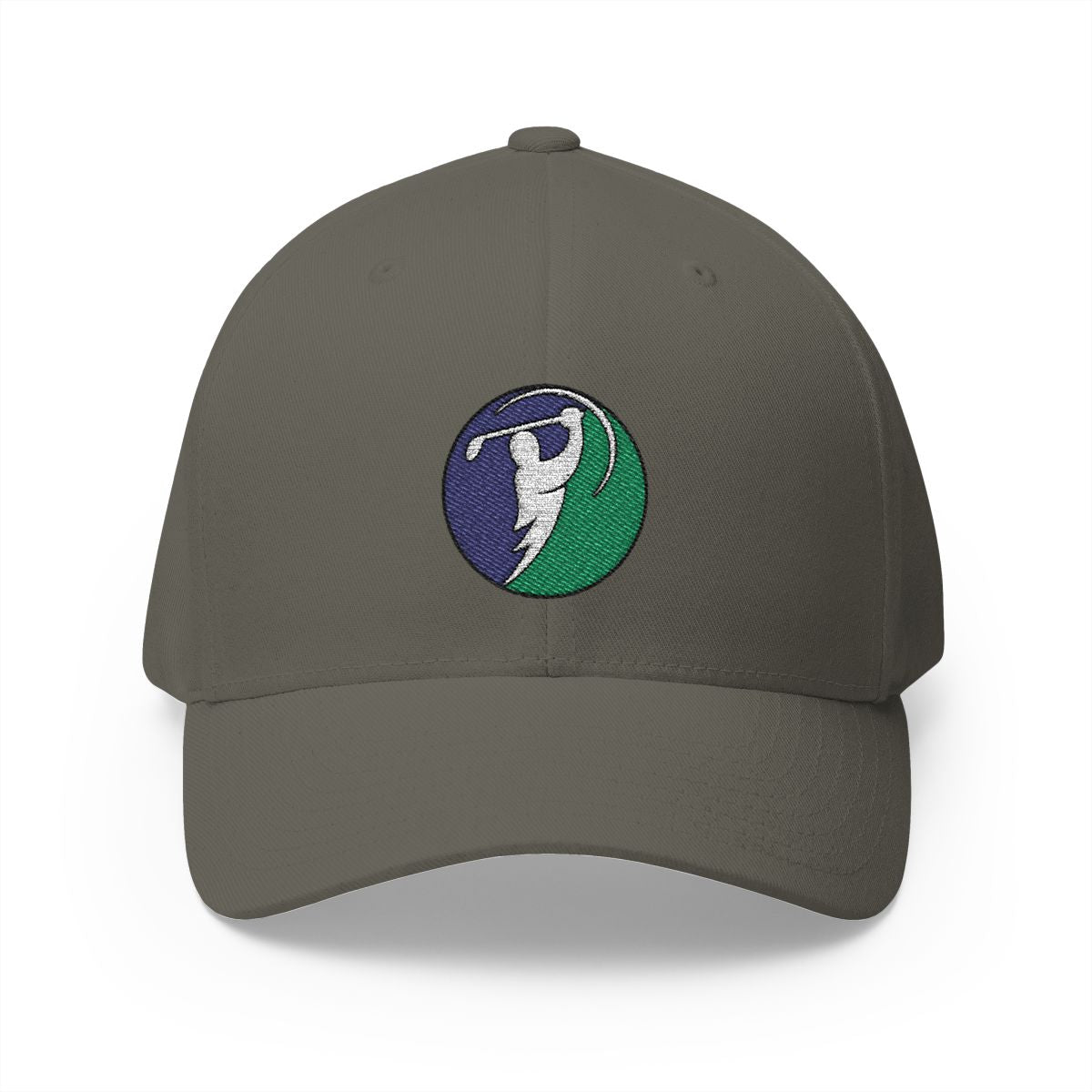 Charcoal & Teal logo on Olive (front)