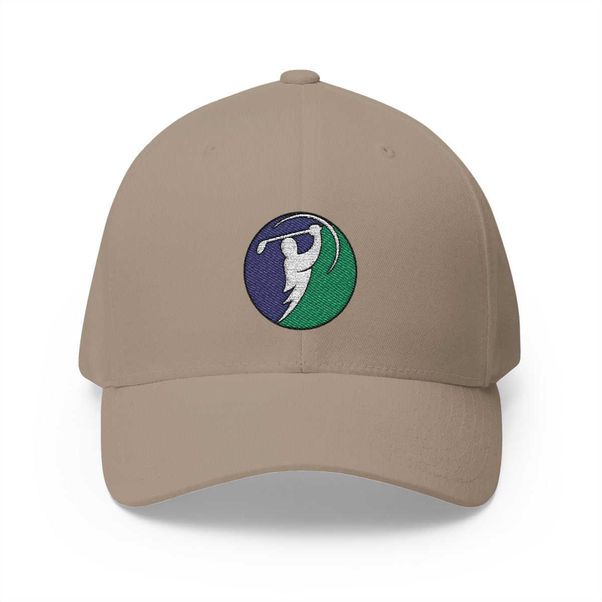 Charcoal & Teal logo on Khaki (front)