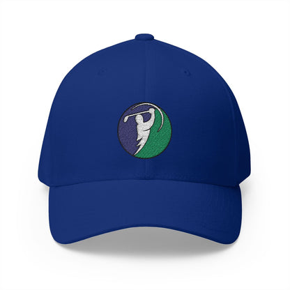 Charcoal & Teal logo on Royal Blue (front)