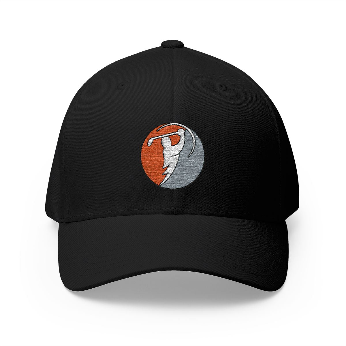 Coral & Seafoam logo on Black (front)