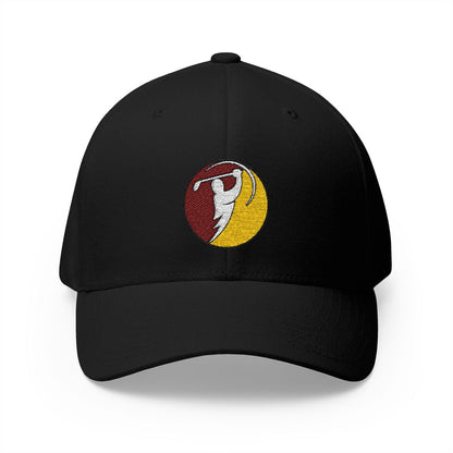 Maroon & Gold logo on Black (front)