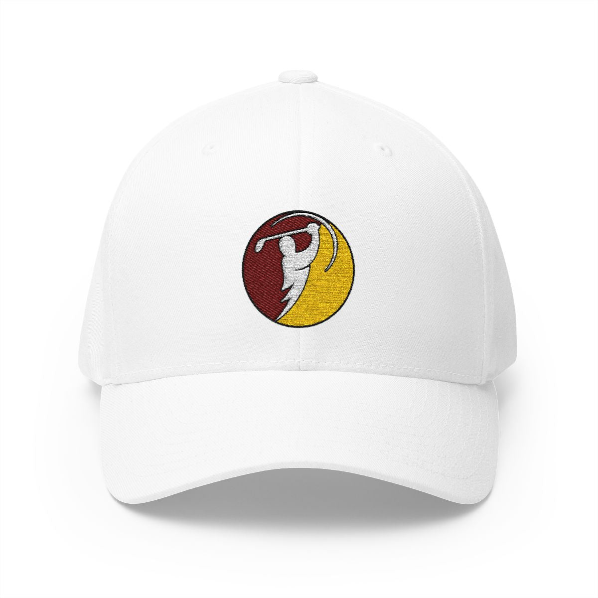 Maroon & Gold logo on White (front)