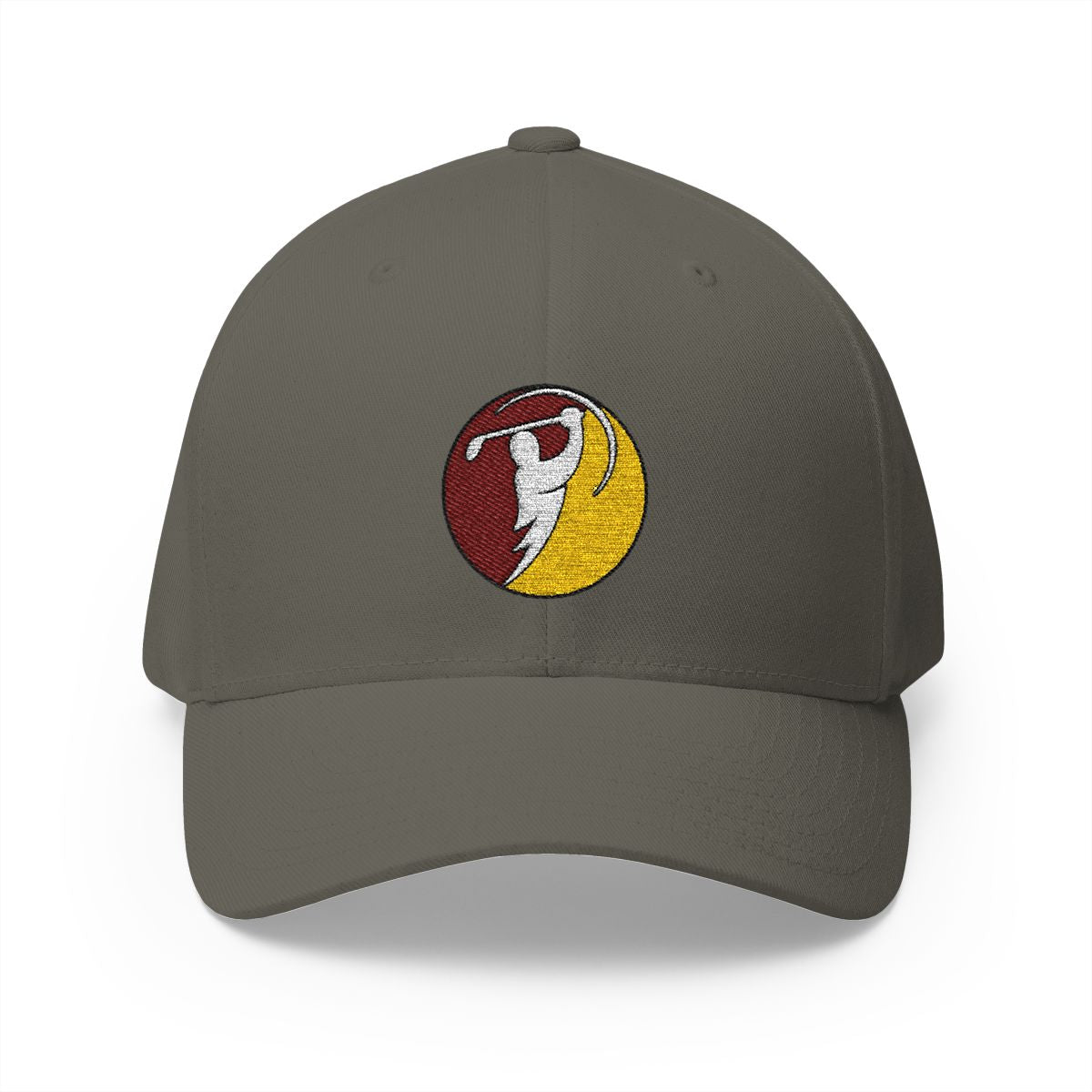 Maroon & Gold logo on Olive (front)