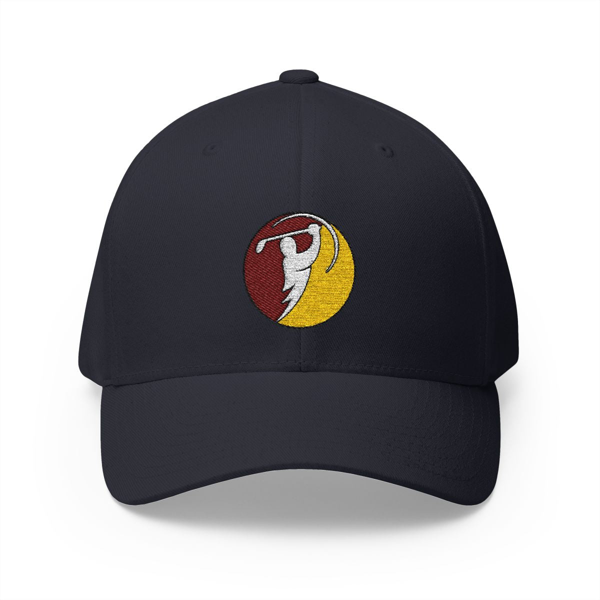 Maroon & Gold logo on Dark Navy (front)