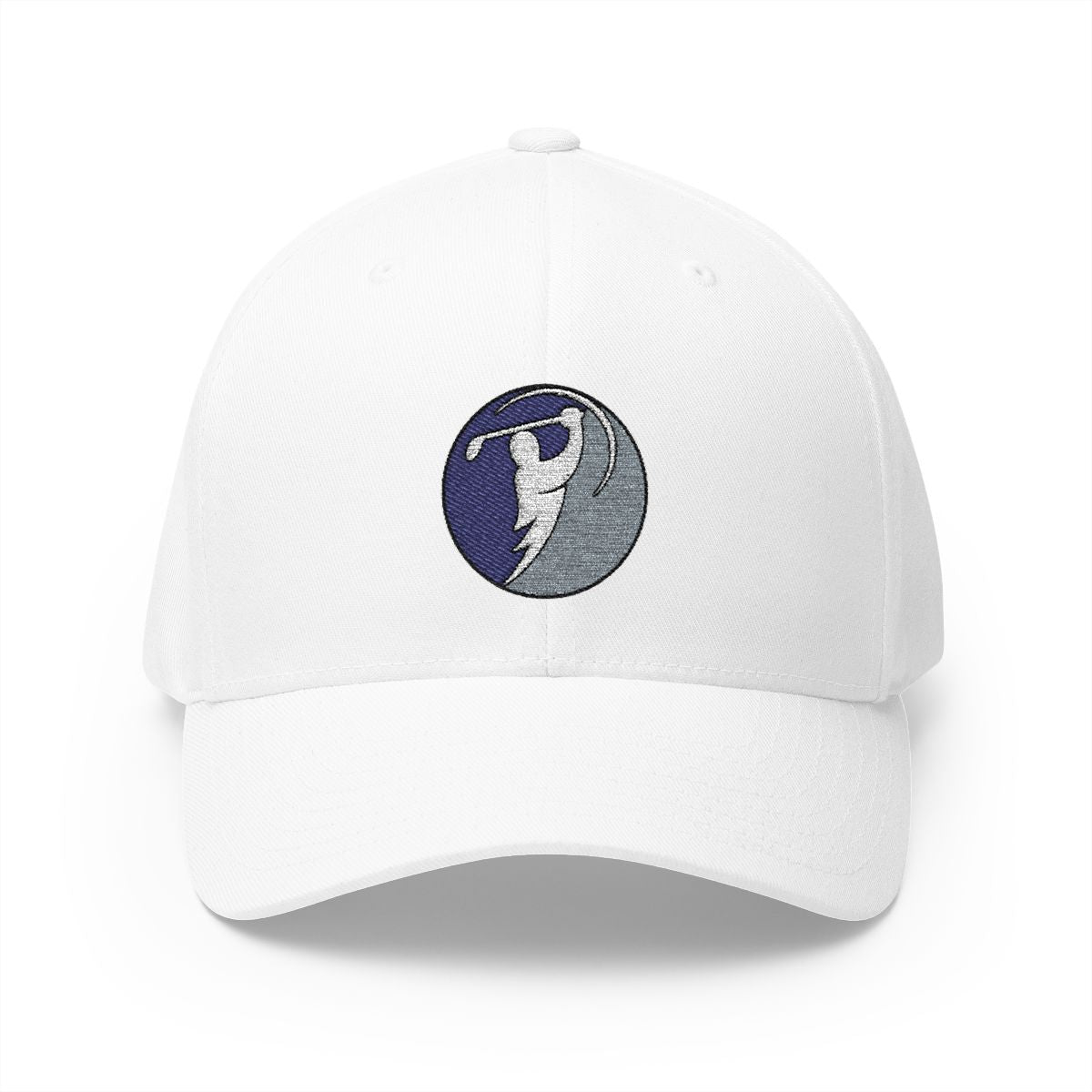 Navy & Silver logo on White (front)