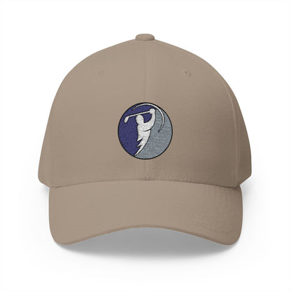 Navy & Silver logo on Khaki (front)