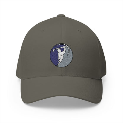 Navy & Silver logo on Olive (front)