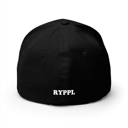 Navy & Silver logo on Black (back)