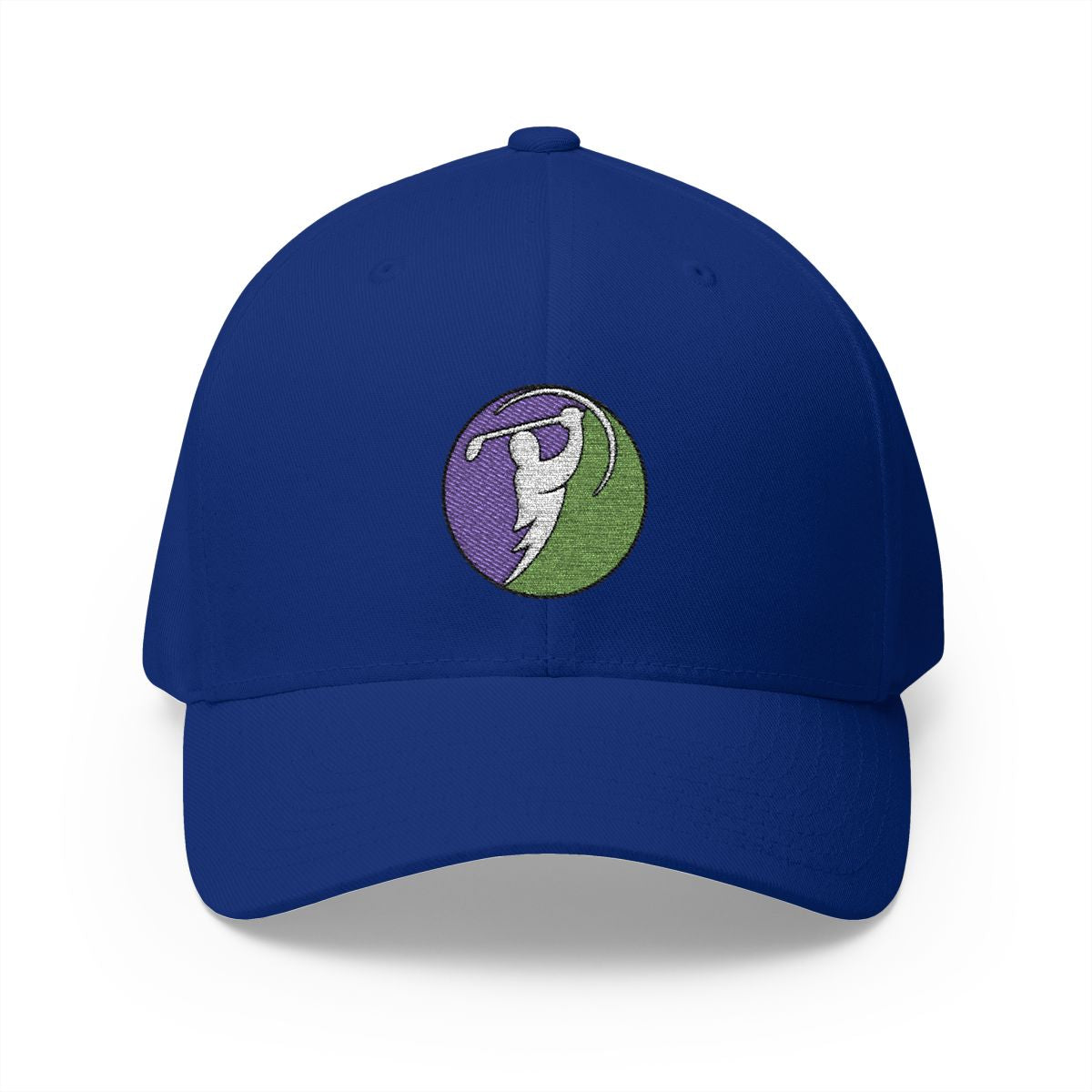Plum & Mint logo on Royal Blue (front)