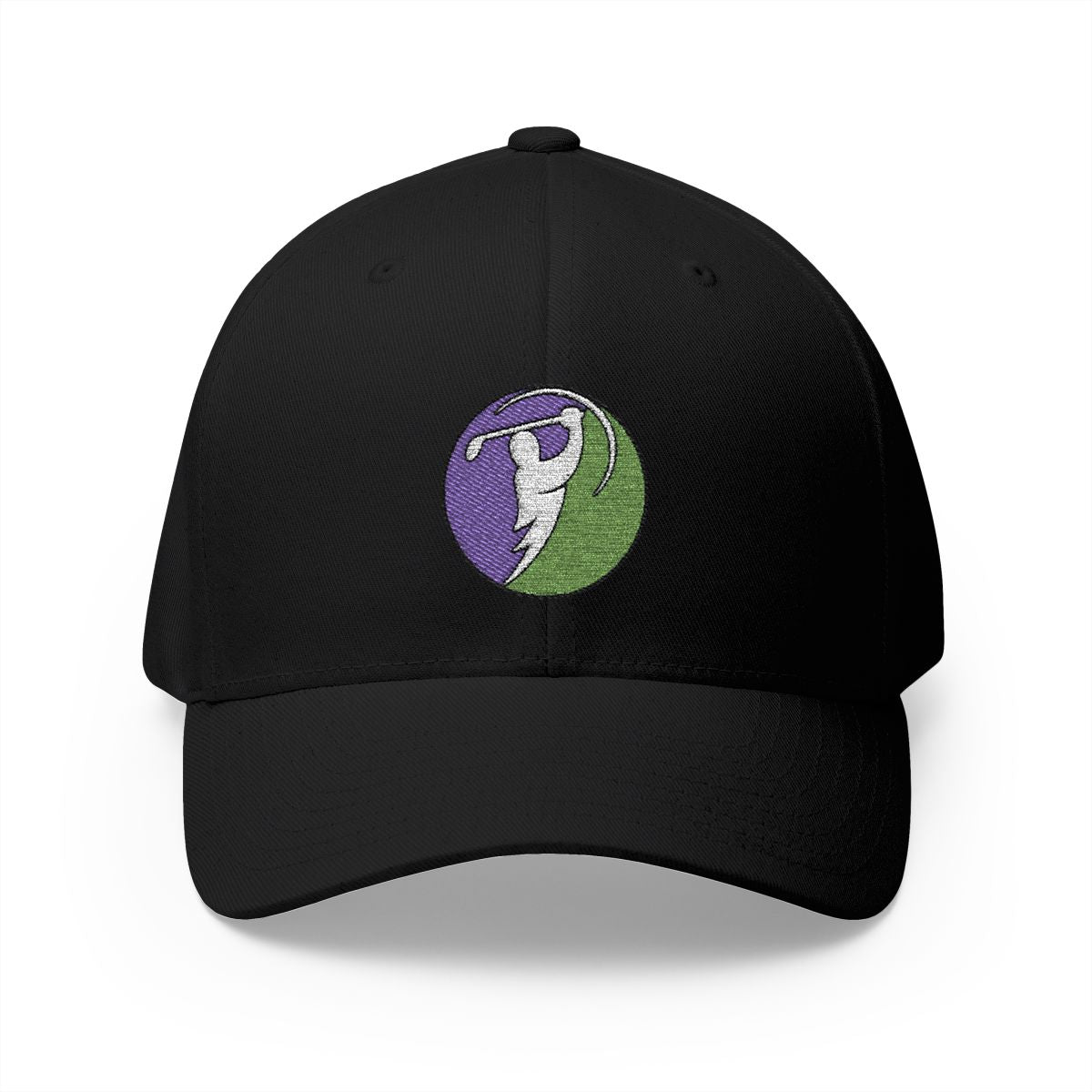 Plum & Mint logo on Black (front)