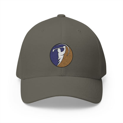 Purple & Gold logo on Olive (front)