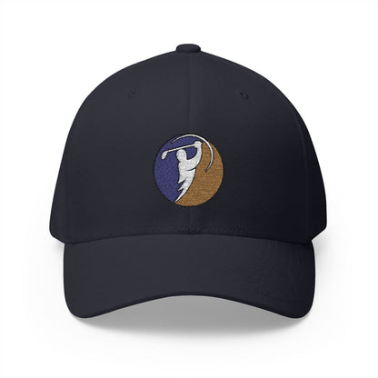 Purple & Gold logo on Dark Navy (front)
