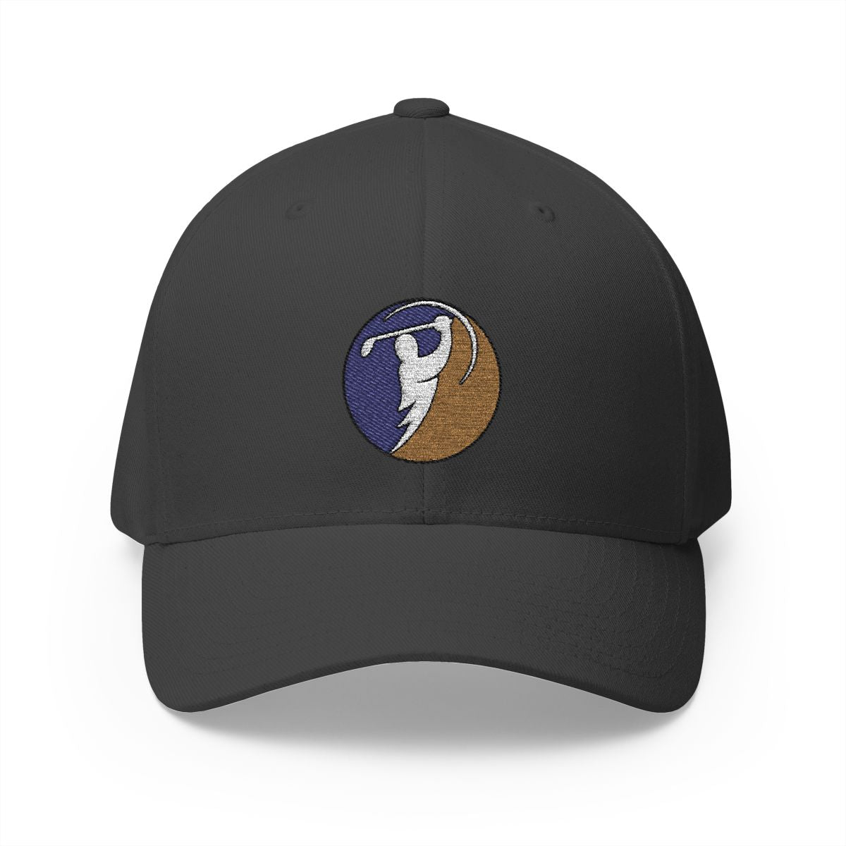 Purple & Gold logo on Dark Grey (front)