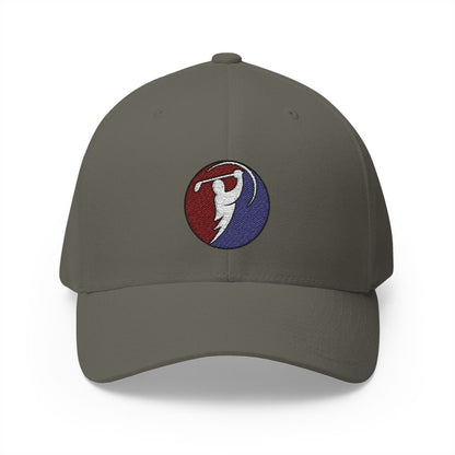 Red & Blue logo on Olive (front)