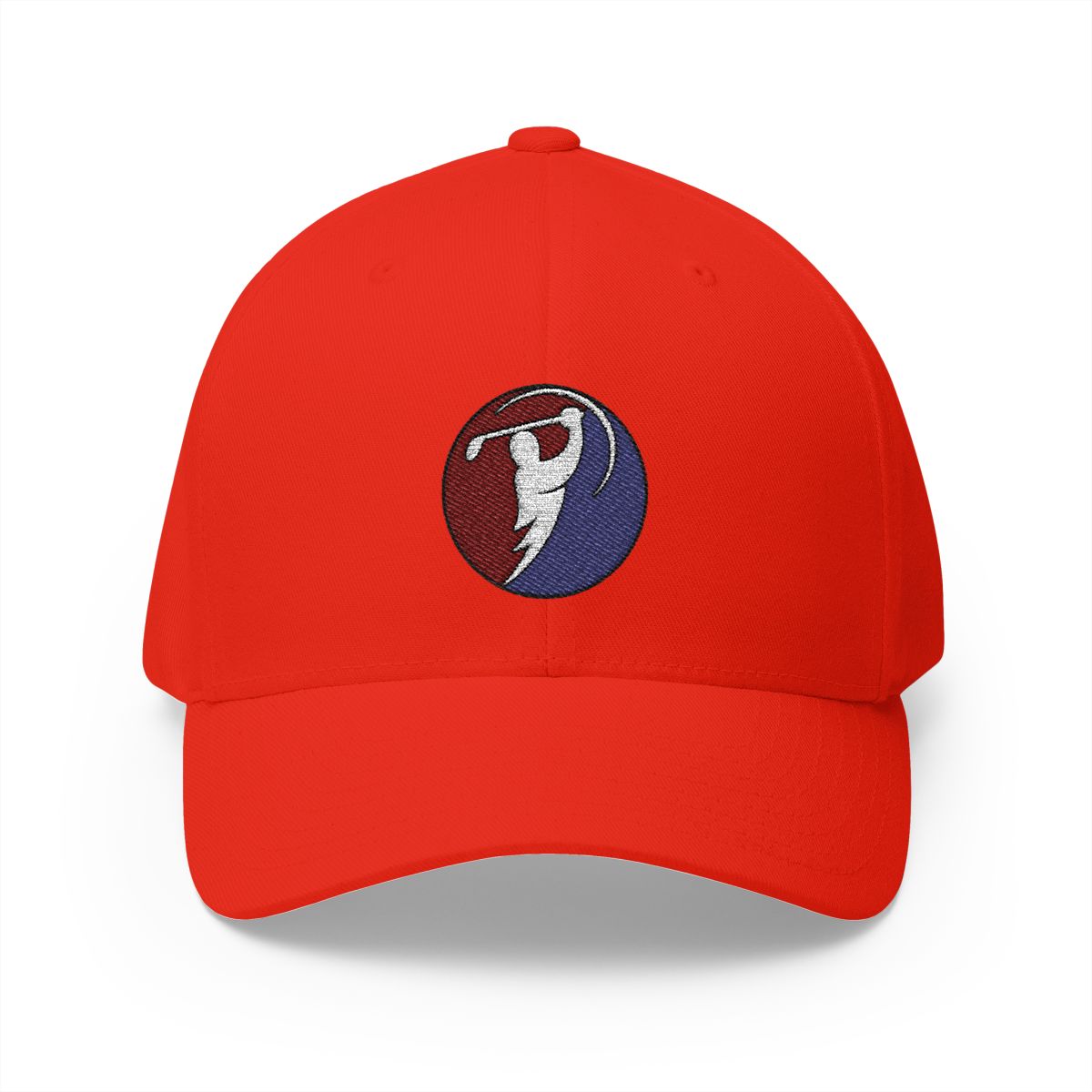 Red & Blue logo on Red (front)
