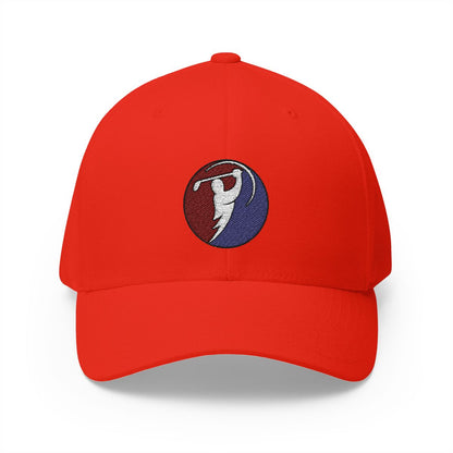 Red & Blue logo on Red (front)