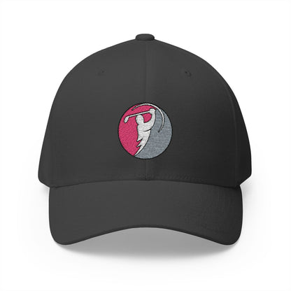 Rose & Turquoise logo on Dark Grey (front)