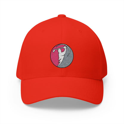 Rose & Turquoise logo on Red (front)