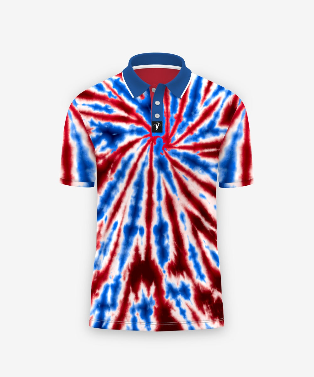 Premium Tie-Dye Inspired Golf Polos